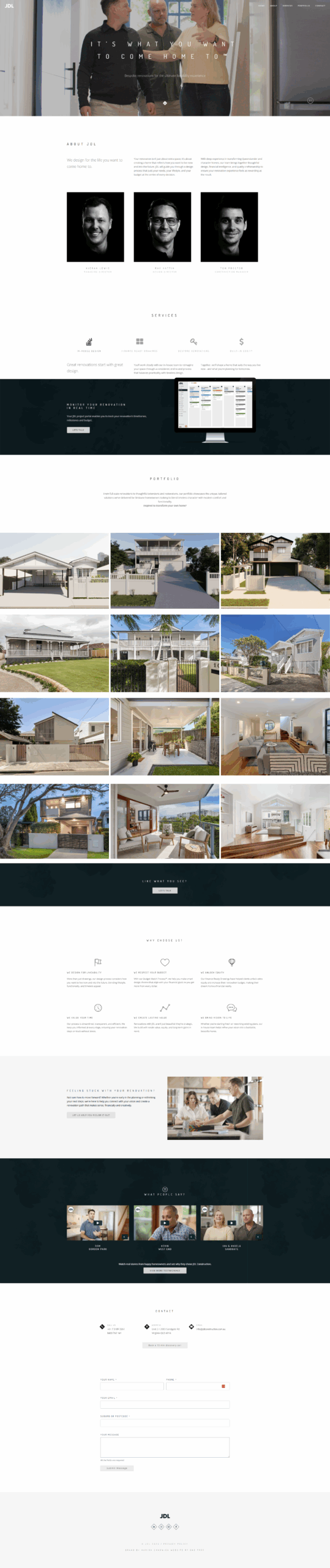 JDL Construction Website>