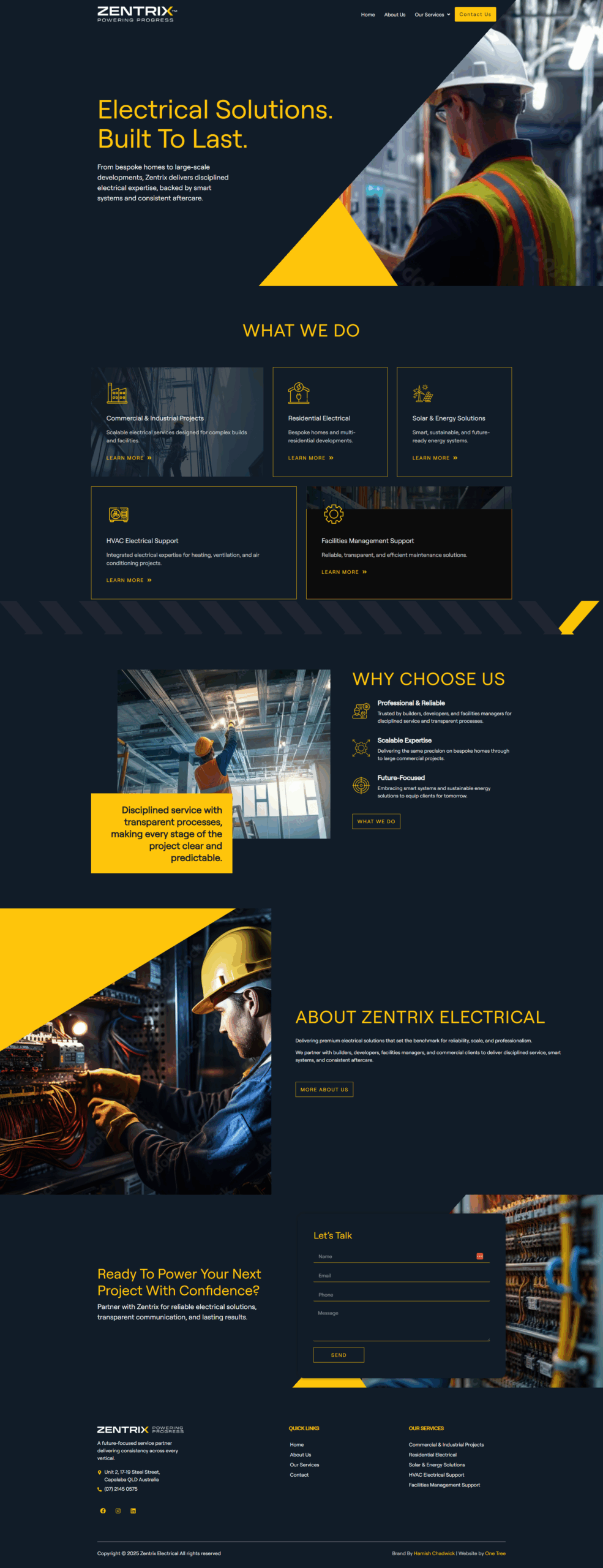 Zentrix Electrical Website>